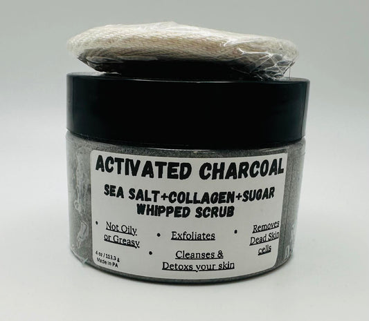 Activated Charcoal w/Loofah Mini Pad