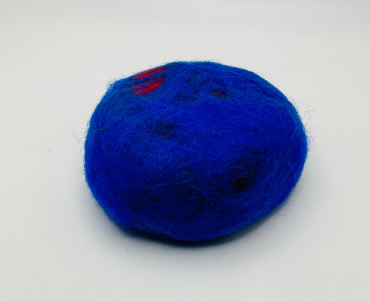 All-Natural Unscented felted soap with Vitamin E (Blue/red)