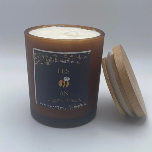 Les B honest this candle is way too cute! Scented with Lavender, this pride candle is a low scented candle that gives you a beautiful aroma with a soft scent.