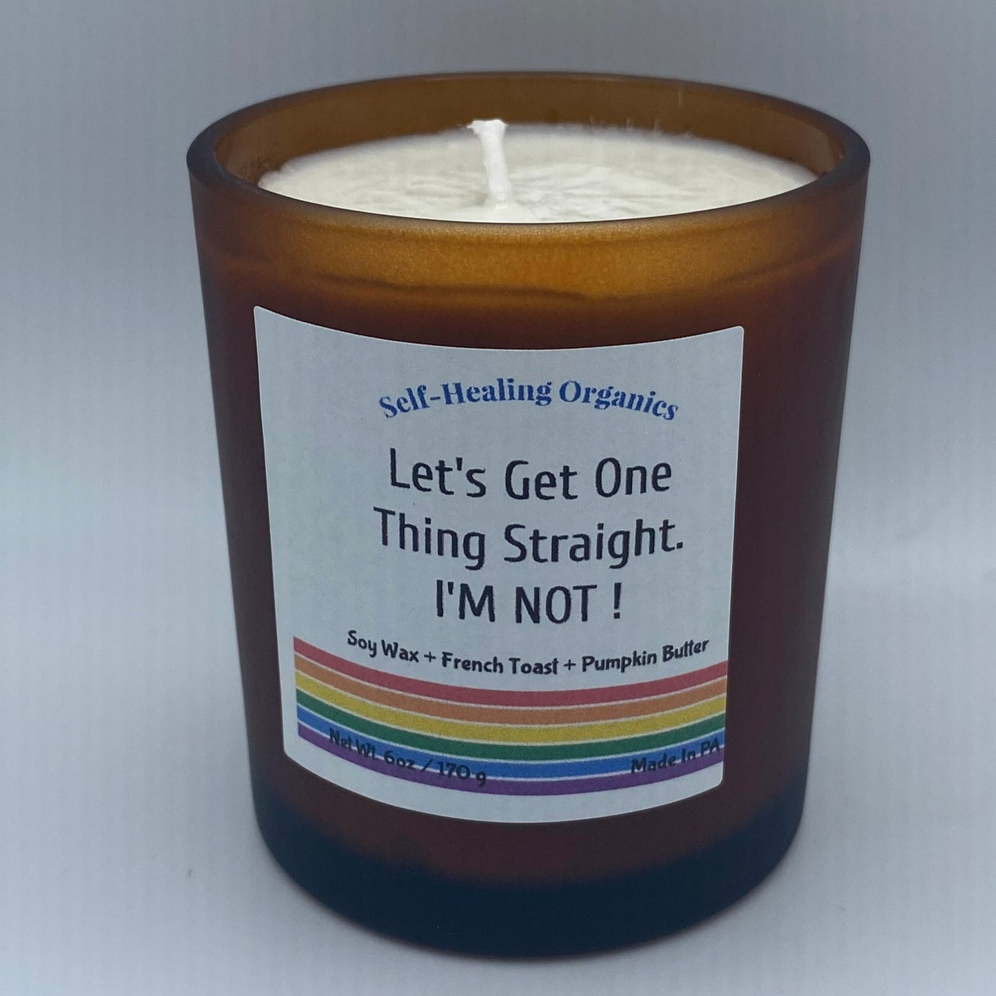 Our Pride candles not only smell good but are sure to make everyone laugh! 