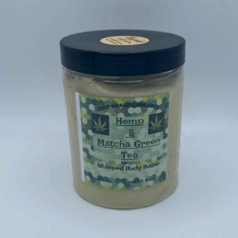 Matcha Green Tea Powder helps in reducing inflammation and evening skin tone. The antioxidants can also help in reducing acne and increasing skin elasticity. Hemp Oil helps moisturize the skin without clogging your pores. Can also help in skin rejuvenation, reduce the appearance of wrinkles and fine lines.